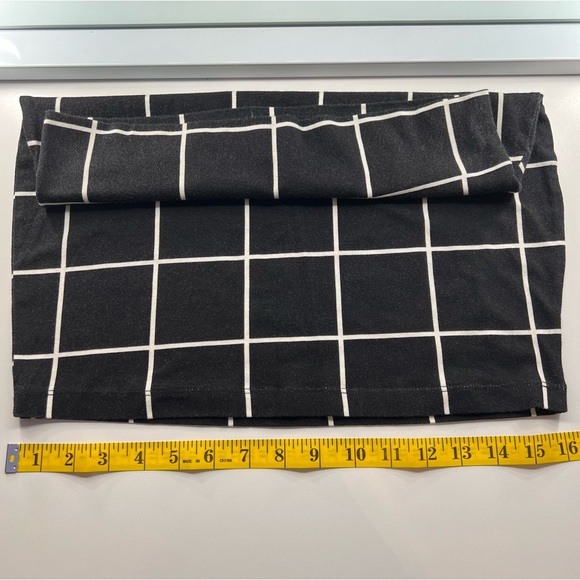 Charlotte Russe | Windowpane Spandex Bodycon Pencil Skirt | Size Medium - Picture 7 of 10